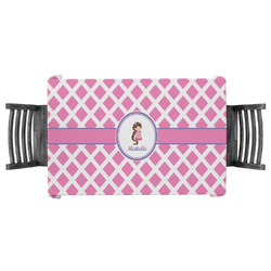 Diamond Print w/Princess Tablecloth - 58"x58" (Personalized)