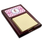 Diamond Print w/Princess Red Mahogany Sticky Note Holder (Personalized)