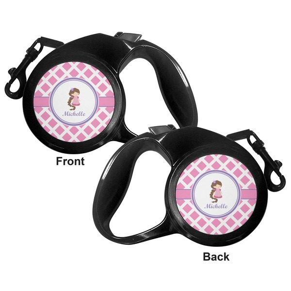 Diamond Print w/Princess Retractable Dog Leash - Small - Apvl