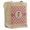 Diamond Print w/Princess Reusable Cotton Grocery Bag - Front View