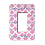 Diamond Print w/Princess Rocker Style Light Switch Cover (Personalized)