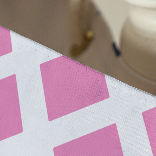 Diamond Print w/Princess Large Rope Tote - Close Up View