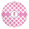 Diamond Print w/Princess 5' Round Indoor Area Rug (Personalized)