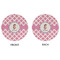 Diamond Print w/Princess Round Linen Placemats - APPROVAL (double sided)