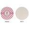 Diamond Print w/Princess Round Linen Placemats - APPROVAL (single sided)