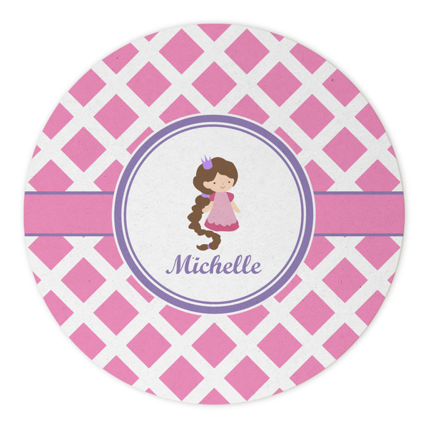 Diamond Print w/Princess Round Paper Coaster - Approval