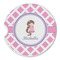 Diamond Print w/Princess Sandstone Car Coaster - Single (Personalized)