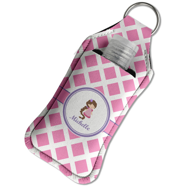 Diamond Print w/Princess Sanitizer Holder Keychain - Large in Case