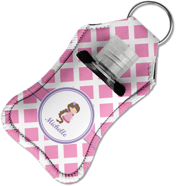 Diamond Print w/Princess Sanitizer Holder Keychain - Small in Case