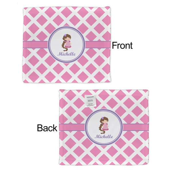 Diamond Print w/Princess Security Blanket - Front & Back View