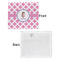 Diamond Print w/Princess Security Blanket - Front & White Back View