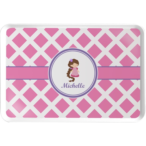 Custom Diamond Print w/Princess Serving Tray (Personalized)