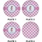 Diamond Print w/Princess Set of Appetizer / Dessert Plates (Approval)