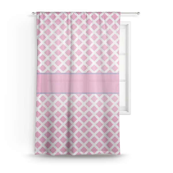 Custom Diamond Print w/Princess Sheer Curtain - 50"x84"