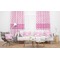 Diamond Print w/Princess Sheer and Custom Curtains in Room with Matching Pillows