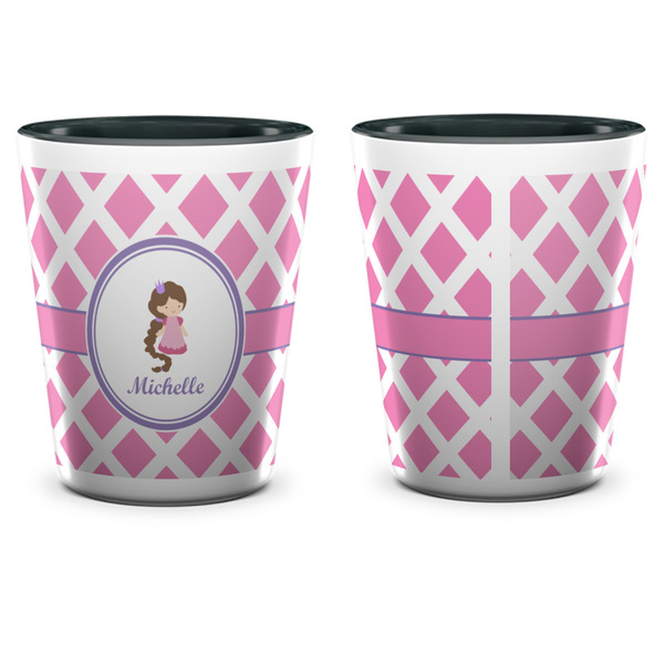 Diamond Print w/Princess Shot Glass - Two Tone - APPROVAL