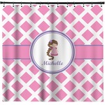Diamond Print w/Princess Shower Curtain (Personalized)