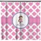 Diamond Print w/Princess Shower Curtain - 71" x 74" (Personalized)