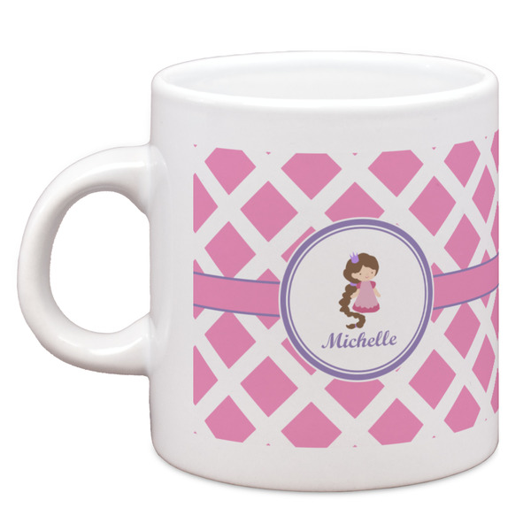 Diamond Print w/Princess Single Shot Espresso Cup - Single Front