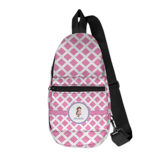 Custom Diamond Print w/Princess Sling Bag (Personalized)