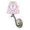 Diamond Print w/Princess Small Chandelier Lamp - LIFESTYLE (on wall lamp)