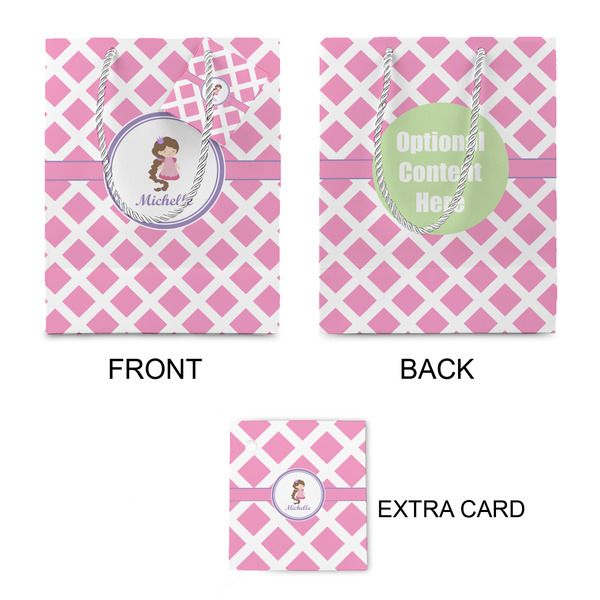 Diamond Print w/Princess Small Gift Bag - Approval