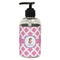 Diamond Print w/Princess Plastic Soap / Lotion Dispenser (8 oz - Small - Black) (Personalized)
