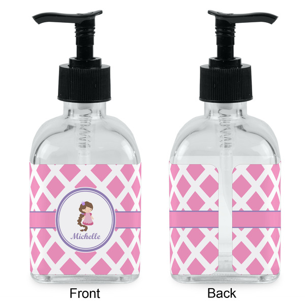 Diamond Print w/Princess Glass Soap/Lotion Dispenser - Approval
