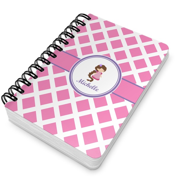 Diamond Print w/Princess Spiral Journal 5 x 7 - Main