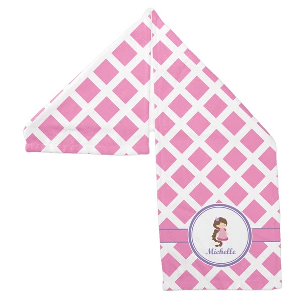 Diamond Print w/Princess Sports Towel Folded - Both Sides Showing