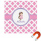 Diamond Print w/Princess Square Car Magnet - 10" (Personalized)