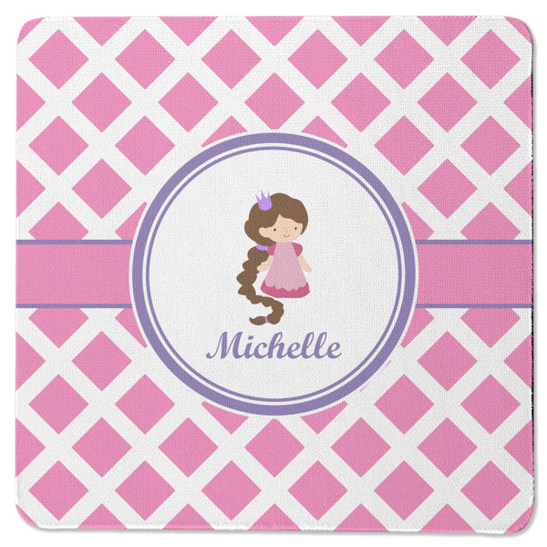 Diamond Print w/Princess Square Coaster Rubber Back - Single
