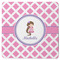 Diamond Print w/Princess Square Rubber Backed Coaster (Personalized)