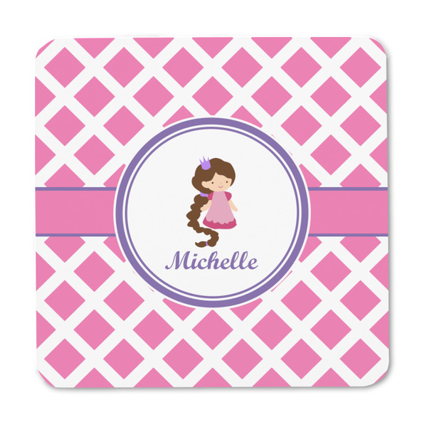 Diamond Print w/Princess Square Fridge Magnet - FRONT