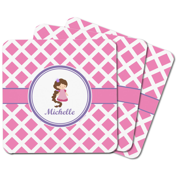 Diamond Print w/Princess Square Fridge Magnet - MAIN
