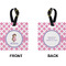 Diamond Print w/Princess Square Luggage Tag (Front + Back)