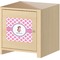Diamond Print w/Princess Square Wall Decal on Wooden Cabinet