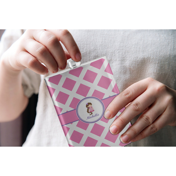 Diamond Print w/Princess Stainless Steel Flask - LIFESTYLE 1