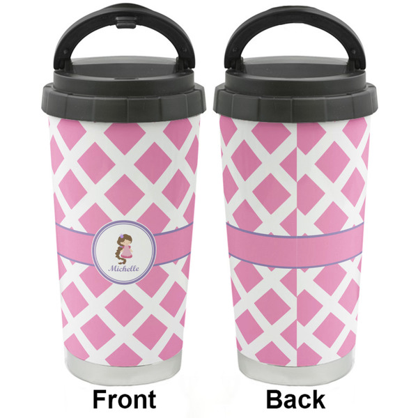 Diamond Print w/Princess Stainless Steel Travel Cup - Apvl