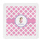 Diamond Print w/Princess Standard Decorative Napkin - Front View