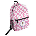 Diamond Print w/Princess Student Backpack (Personalized)