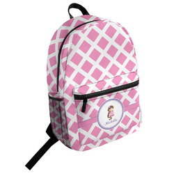 Diamond Print w/Princess Student Backpack (Personalized)