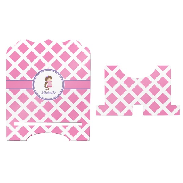 Diamond Print w/Princess Stylized Tablet Stand - Apvl