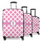 Diamond Print w/Princess 3 Piece Luggage Set - 20" Carry On, 24" Medium Checked, 28" Large Checked (Personalized)