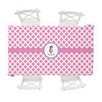 Diamond Print w/Princess Tablecloth - 58"x102" (Personalized)