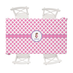 Diamond Print w/Princess Tablecloth - 58"x102" (Personalized)