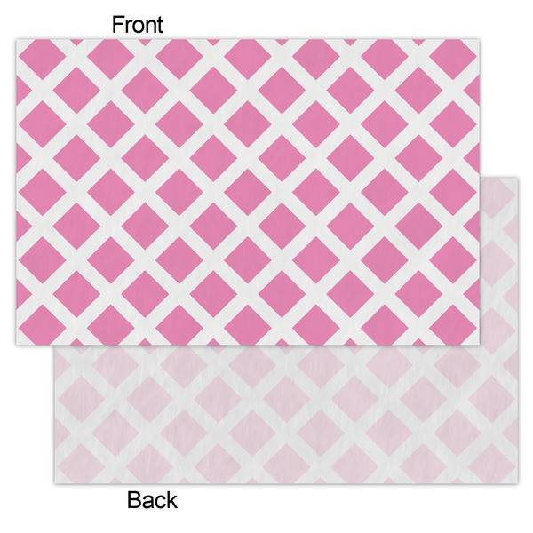Diamond Print w/Princess Tissue Paper - Heavyweight - Small - Front & Back