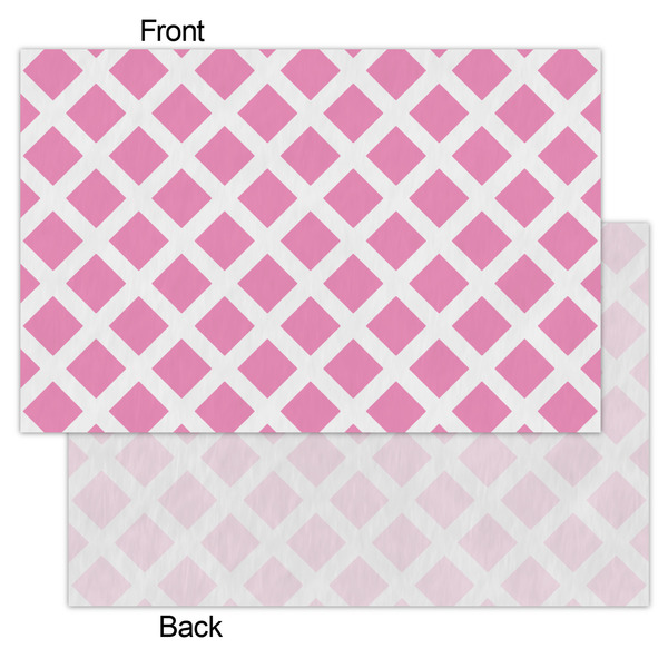 Diamond Print w/Princess Tissue Paper - Lightweight - Small - Front & Back