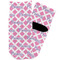 Diamond Print w/Princess Toddler Ankle Socks - Single Pair - Front and Back