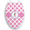 Diamond Print w/Princess Toilet Seat Decal - Elongated (Personalized)